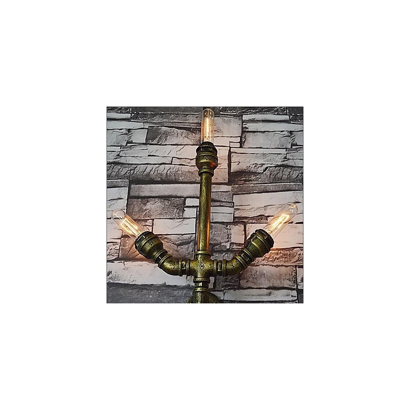 Applique da parete moderna contemporanea luce ambientale 3 lampadine E27/E26 120x30x11 cm
