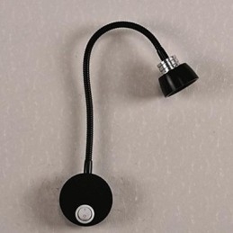 Applique da parete LED in alluminio con tubo flessibile 3 W