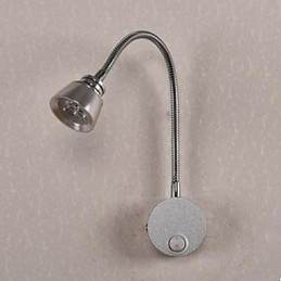 Applique da parete LED in alluminio con tubo flessibile 3 W