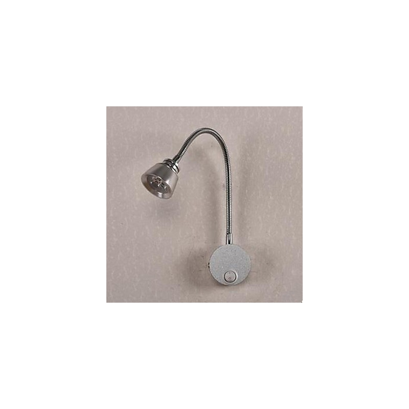 Applique da parete LED in alluminio con tubo flessibile 3 W