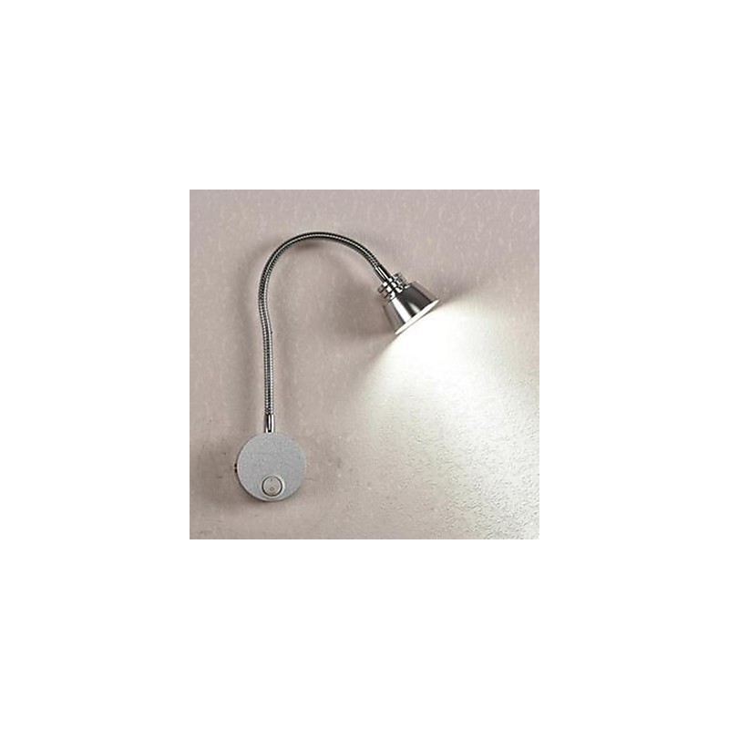 Applique da parete LED in alluminio con tubo flessibile 3 W