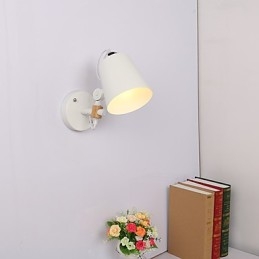 Applique da parete moderna contemporanea dipinta con luce ambientale E26/E27 60 W