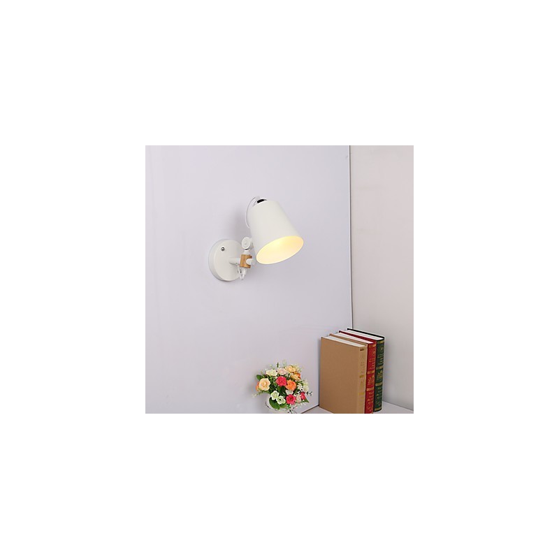 Applique da parete moderna contemporanea dipinta con luce ambientale E26/E27 60 W