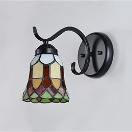 Applique da parete rustica stile Lodge dipinta, downlight