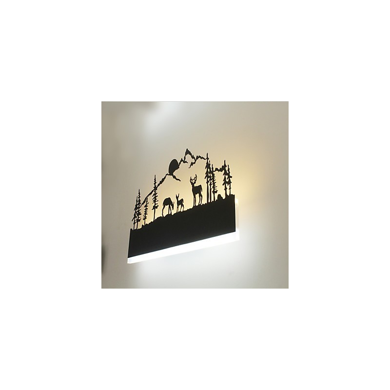 Applique da parete con luce ambientale LED integrato 16 W 38 cm