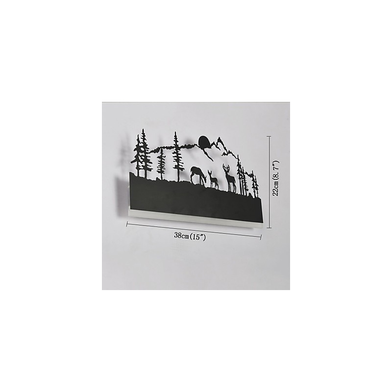 Applique da parete con luce ambientale LED integrato 16 W 38 cm