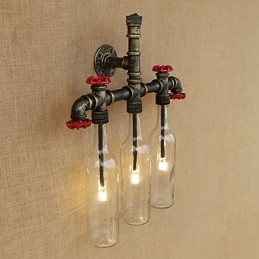 Applique da parete vintage country in bronzo antico
