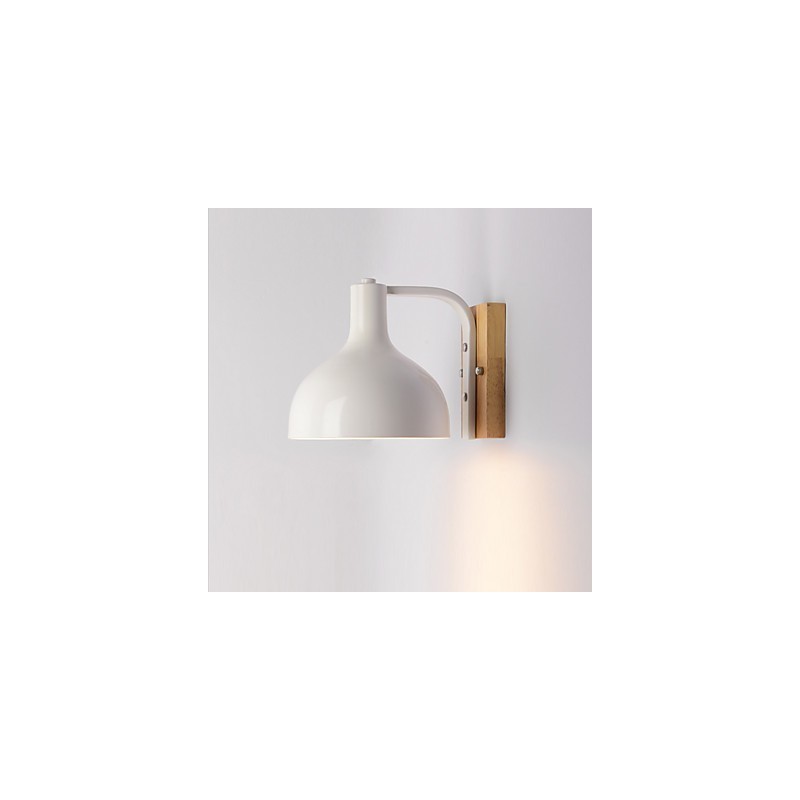 Applique da parete moderna a luce ambientale in legno/bambù e metallo E26/E27 60 W