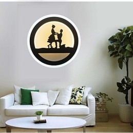 Applique da parete moderna minimalista in metallo LED integrato 29W 28×7×28 cm
