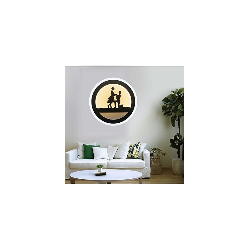 Applique da parete moderna minimalista in metallo LED integrato 29W 28×7×28 cm