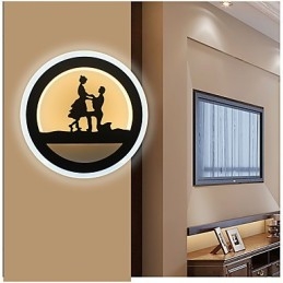 Applique da parete moderna minimalista in metallo LED integrato 29W 28×7×28 cm