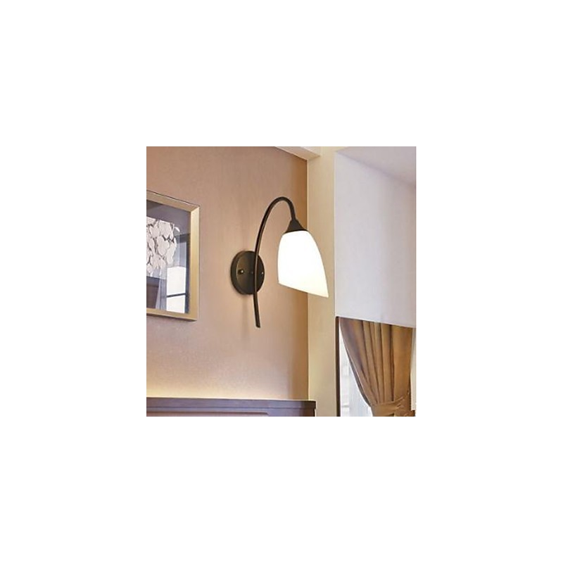 Applique da parete nera semplice per camera da letto