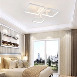 Plafoniera a filo LED integrato moderna e contemporanea bianca 60 W 60 cm