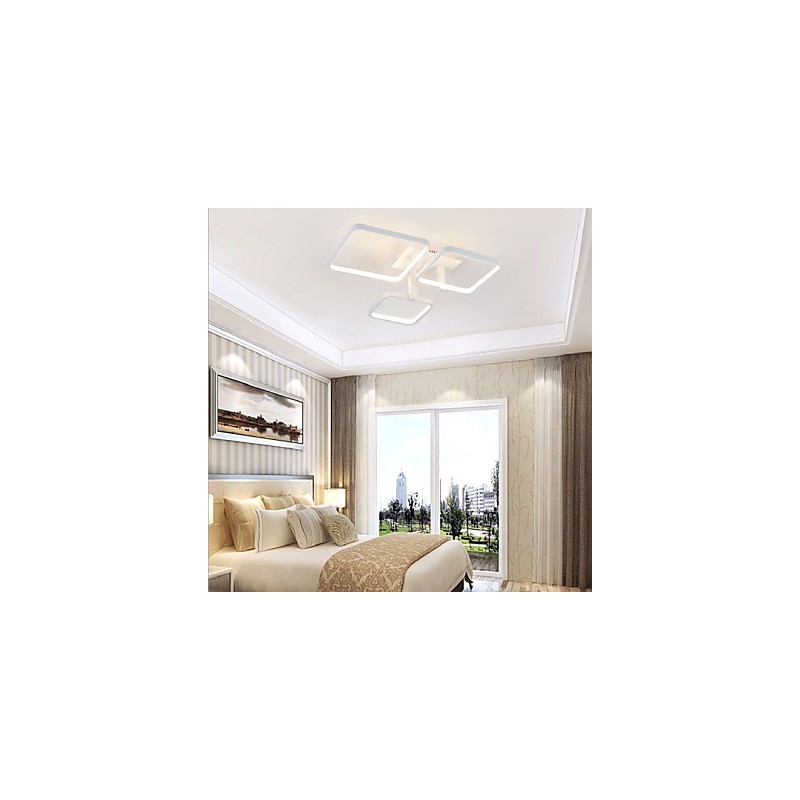 Plafoniera a filo LED integrato moderna e contemporanea bianca 60 W 60 cm