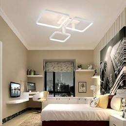 Plafoniera a filo LED integrato moderna e contemporanea bianca 60 W 60 cm