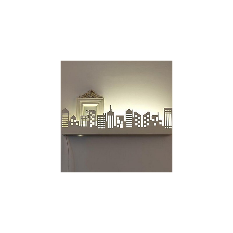 Applique da parete moderna/contemporanea con LED integrato, 62 x 6 x 13 cm, metallo