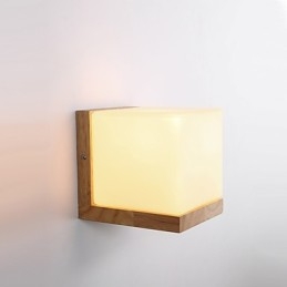 Applique da parete country mini con protezione occhi, luce ambientale, E27, 14 x 12 x 12 cm