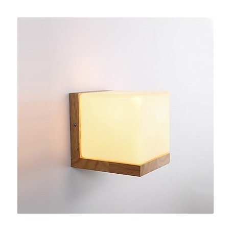 Applique da parete country mini con protezione occhi, luce ambientale, E27, 14 x 12 x 12 cm