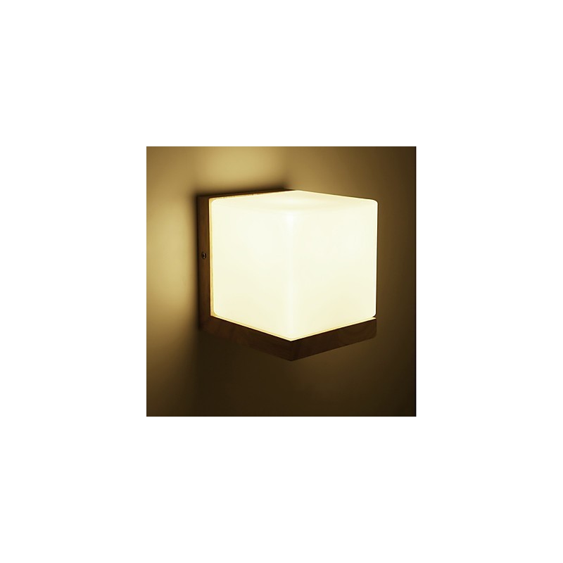 Applique da parete country mini con protezione occhi, luce ambientale, E27, 14 x 12 x 12 cm