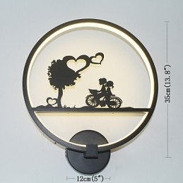 Applique da parete LED in alluminio moderna minimalista 35 cm