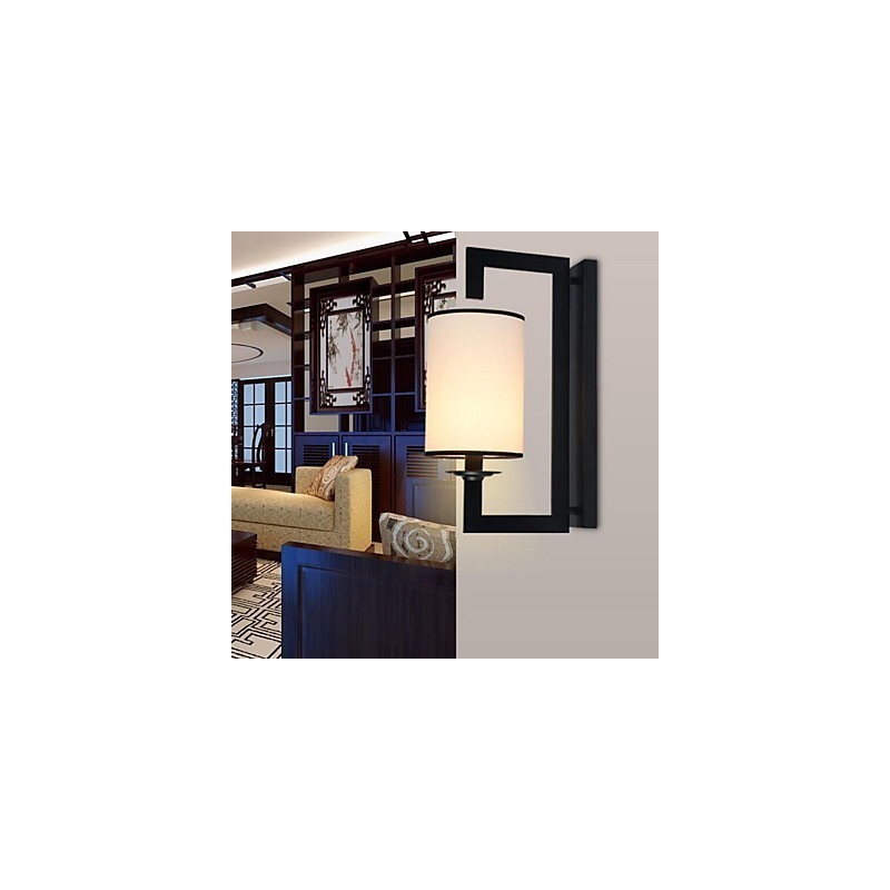 Applique da parete vintage luce ambientale 1 lampadina E14 40 W 16x30x48 cm