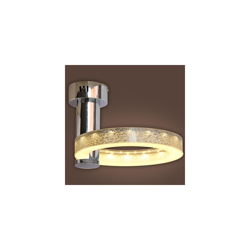 Lampadario a filo LED integrato cromo e acrilico argentato 18 W