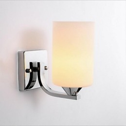 Applique da parete moderna contemporanea uplight in vetro E27 17 x 21 cm