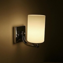 Applique da parete moderna contemporanea uplight in vetro E27 17 x 21 cm