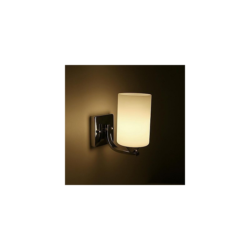 Applique da parete moderna contemporanea uplight in vetro E27 17 x 21 cm