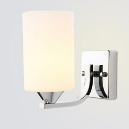Applique da parete moderna contemporanea uplight in vetro E27 17 x 21 cm