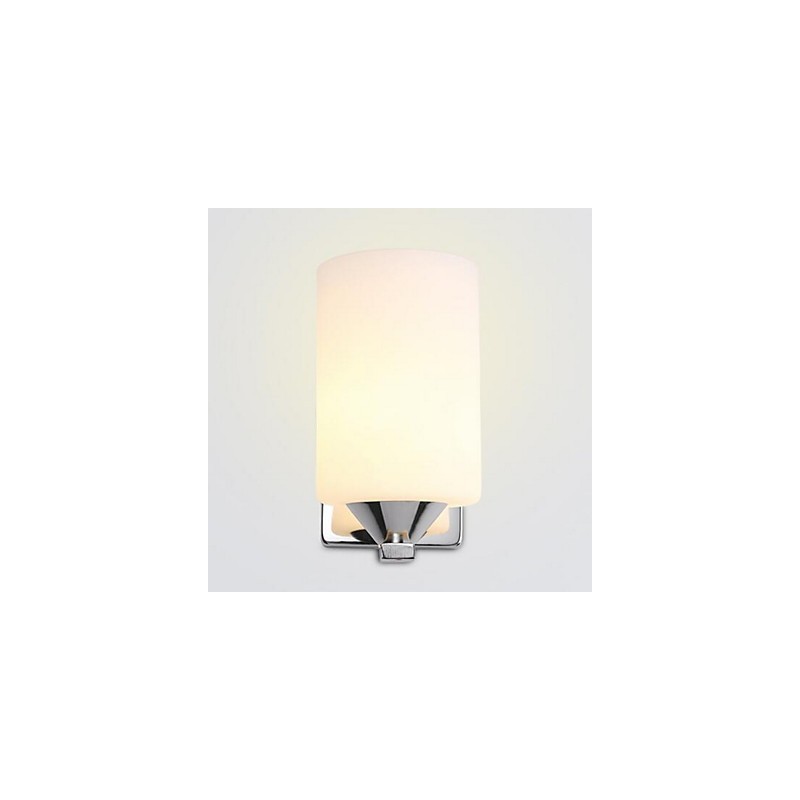 Applique da parete moderna contemporanea uplight in vetro E27 17 x 21 cm