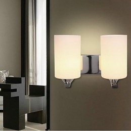 Applique da parete moderna/contemporanea uplight in vetro E27 2 lampadine