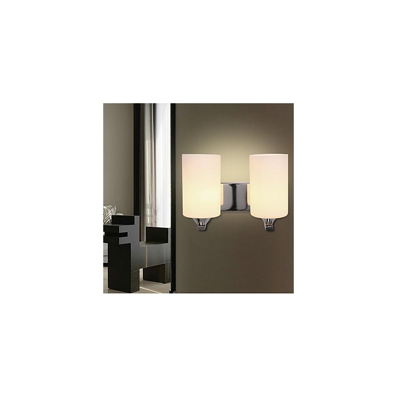 Applique da parete moderna/contemporanea uplight in vetro E27 2 lampadine