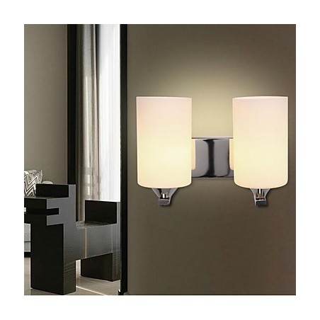 Applique da parete moderna/contemporanea uplight in vetro E27 2 lampadine