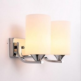 Applique da parete moderna/contemporanea uplight in vetro E27 2 lampadine