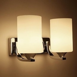 Applique da parete moderna/contemporanea uplight in vetro E27 2 lampadine