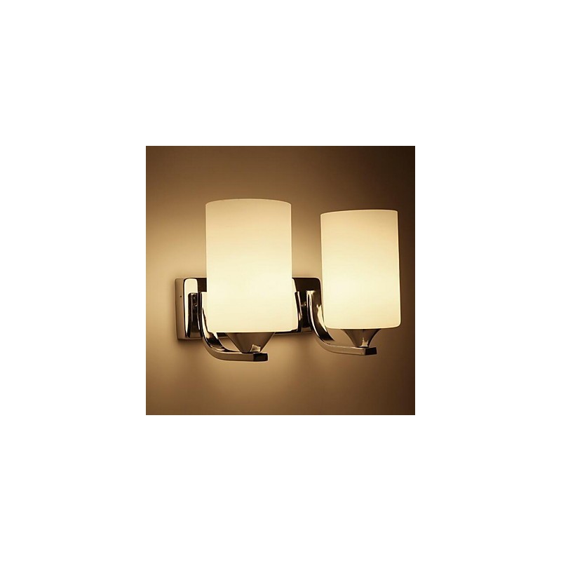 Applique da parete moderna/contemporanea uplight in vetro E27 2 lampadine