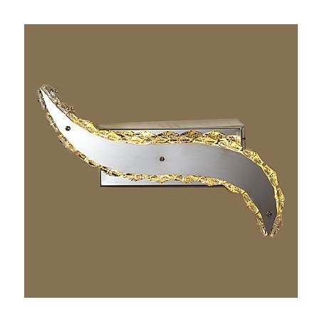 Applique da parete moderna contemporanea in cristallo con luce ambientale LED integrato 8W