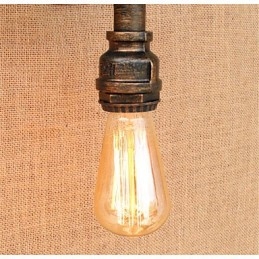 Applique da parete rustica stile lodge country con luce ambientale, finitura pittura
