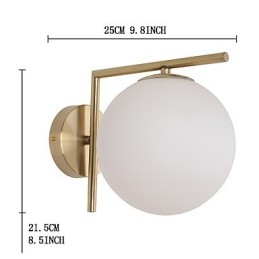 Applique da parete Arc Uplight moderna galvanizzata