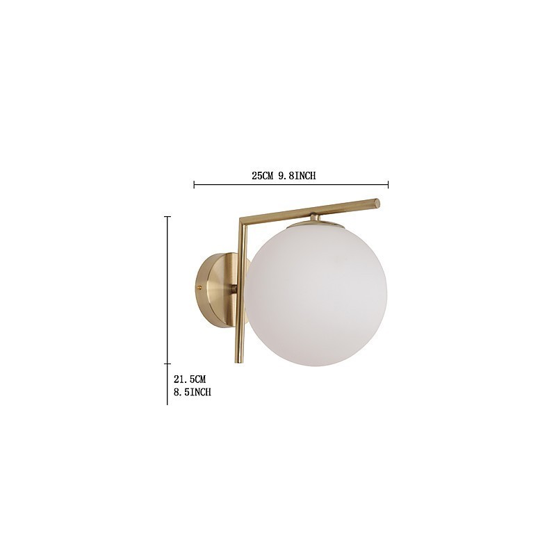 Applique da parete Arc Uplight moderna galvanizzata