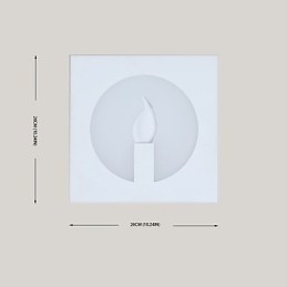 Applique da parete LED integrata moderna 12W luce ambientale 26 cm