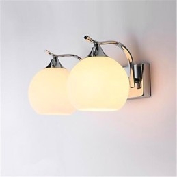 Applique da parete moderna contemporanea elettroplaccata mini con luce ambientale, protezione occhi, E27