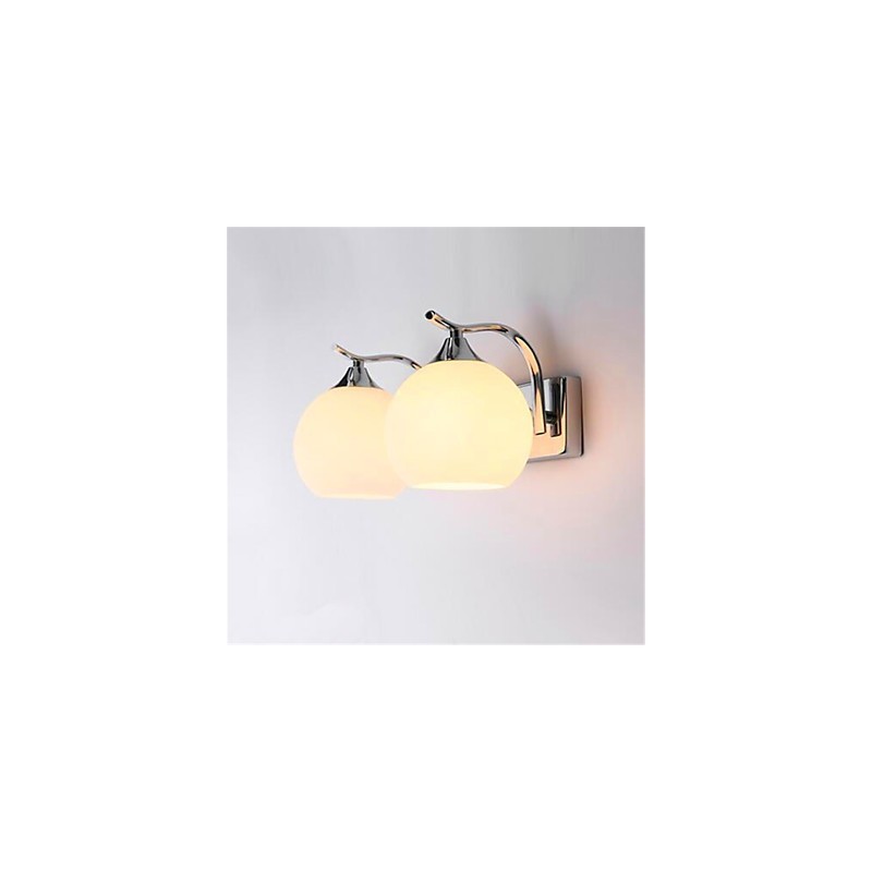 Applique da parete moderna contemporanea elettroplaccata mini con luce ambientale, protezione occhi, E27