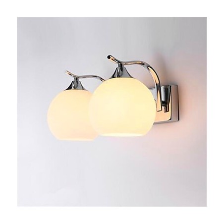 Applique da parete moderna contemporanea elettroplaccata mini con luce ambientale, protezione occhi, E27