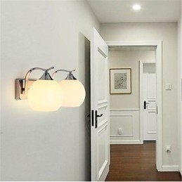 Applique da parete moderna contemporanea elettroplaccata mini con luce ambientale, protezione occhi, E27