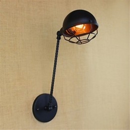 Applique da parete LED retrò country mini, finitura pitturata, luce direzionata, lampadina inclusa