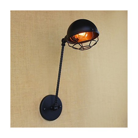 Applique da parete LED retrò country mini, finitura pitturata, luce direzionata, lampadina inclusa