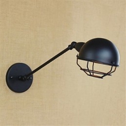 Applique da parete LED retrò country mini, finitura pitturata, luce direzionata, lampadina inclusa