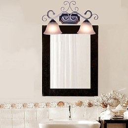Applique da parete mini rustica tradizionale/classica 2x E27